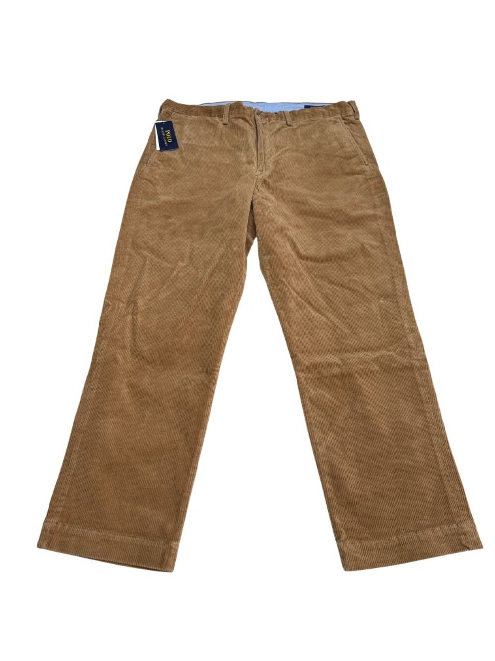 NWT Polo Ralph Lauren Men's Bedford Straight Fit Brown Corduroy Pants 38x30